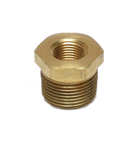 3/4 Male to 3/8 Female Npt Brass Pipe Reducer Bushing Fitting Water Fuel Gas Oil