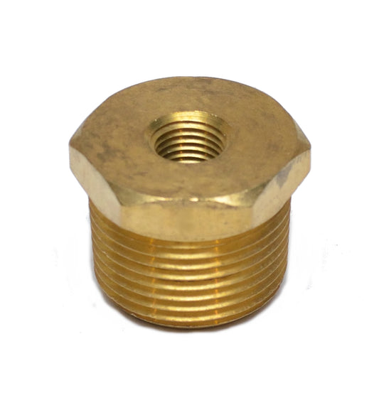 1 inch Male to 1/4 Female Npt Brass Pipe Reducer Bushing Fitting Water Fuel Gas Oil