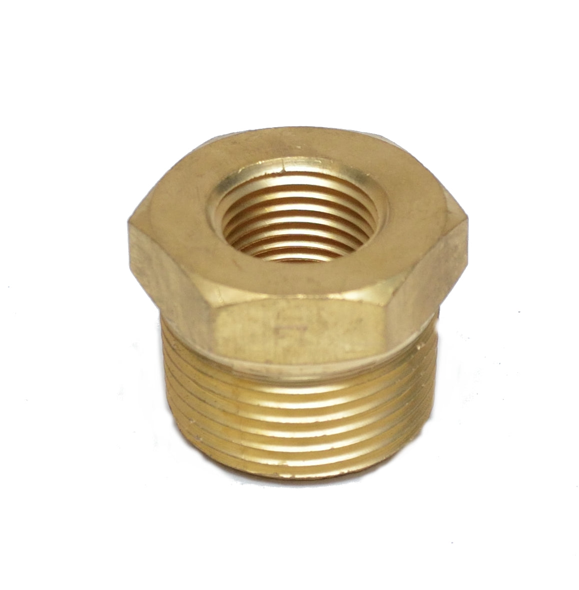 1 inch Male to 1/2 Female Npt Brass Pipe Reducer Bushing Fitting Water Fuel Gas Oil