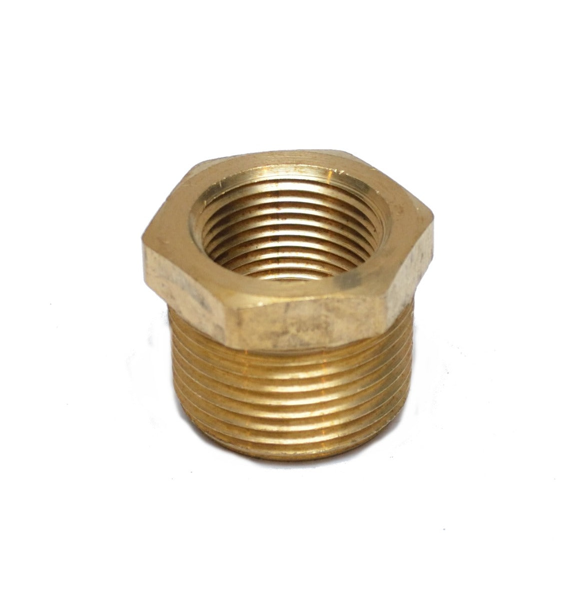 1 inch Male to 3/4 Female Npt Brass Pipe Reducer Bushing Fitting Water Fuel Gas Oil