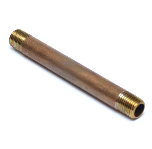 4-1/2 in Long Pipe Nipple 1/4 Male Npt Brass Fitting Fuel Oil Gas 113-B4-1/2