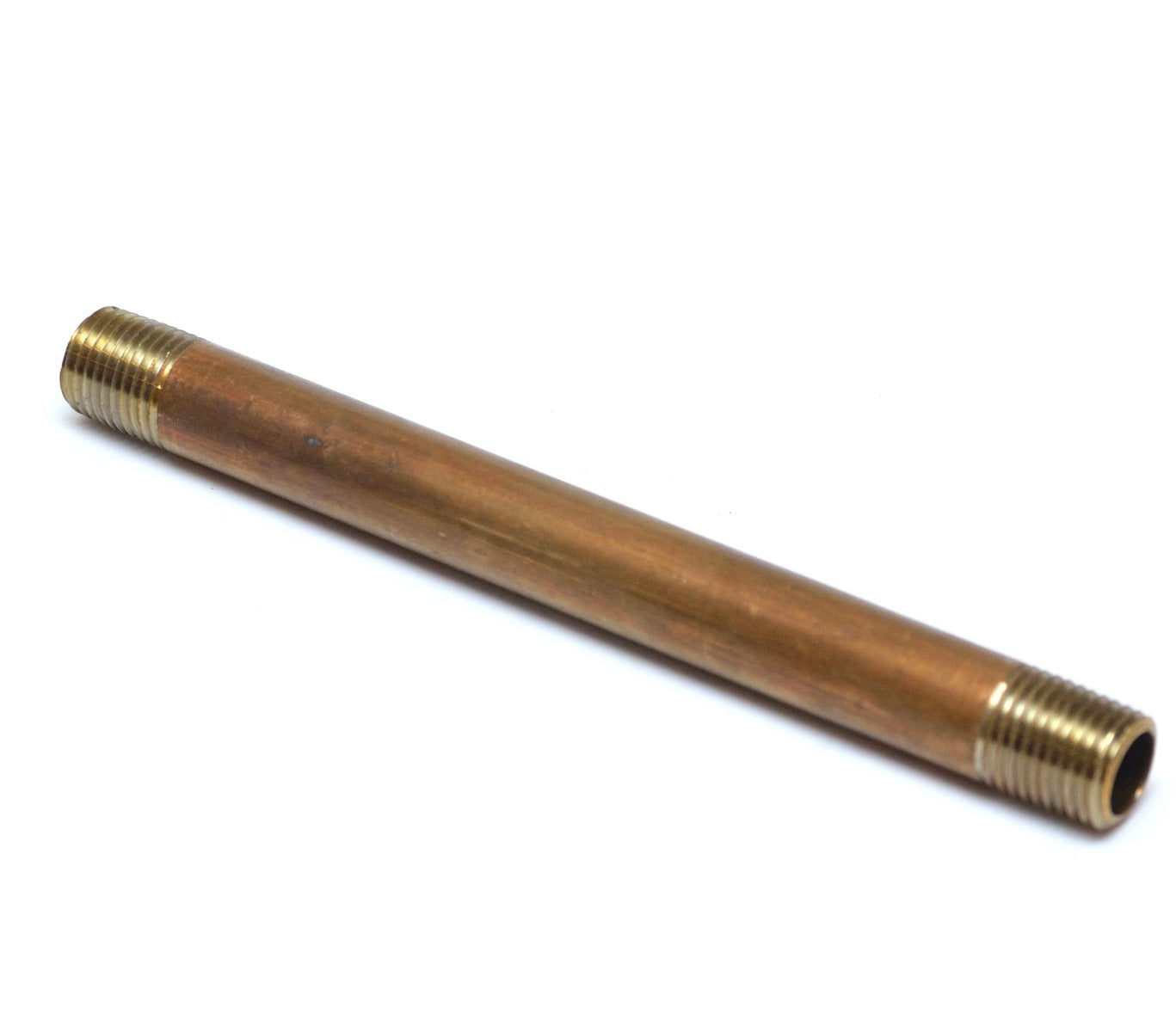 5-1/2 in Long Pipe Nipple 1/4 Male Npt Brass Fitting Fuel Oil Gas