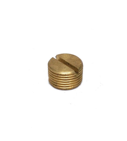 3/8 Male Npt Brass Slotted Flathead Pipe Plug Fitting Water Oil Gas Fuel