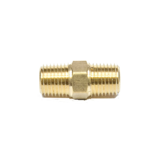 Hex Nipple Brass 1/4 Male Npt Pipe Fitting Equal Air Fuel Oil Gas Water