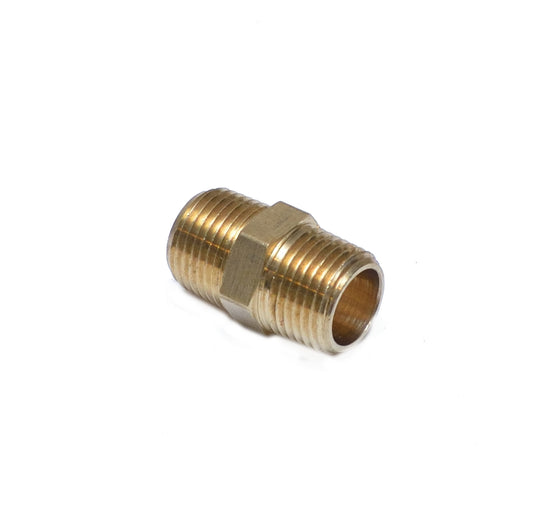 Hex Nipple Brass 1/2 Male Npt Pipe Fitting Equal Air Fuel Oil Gas Water FasParts