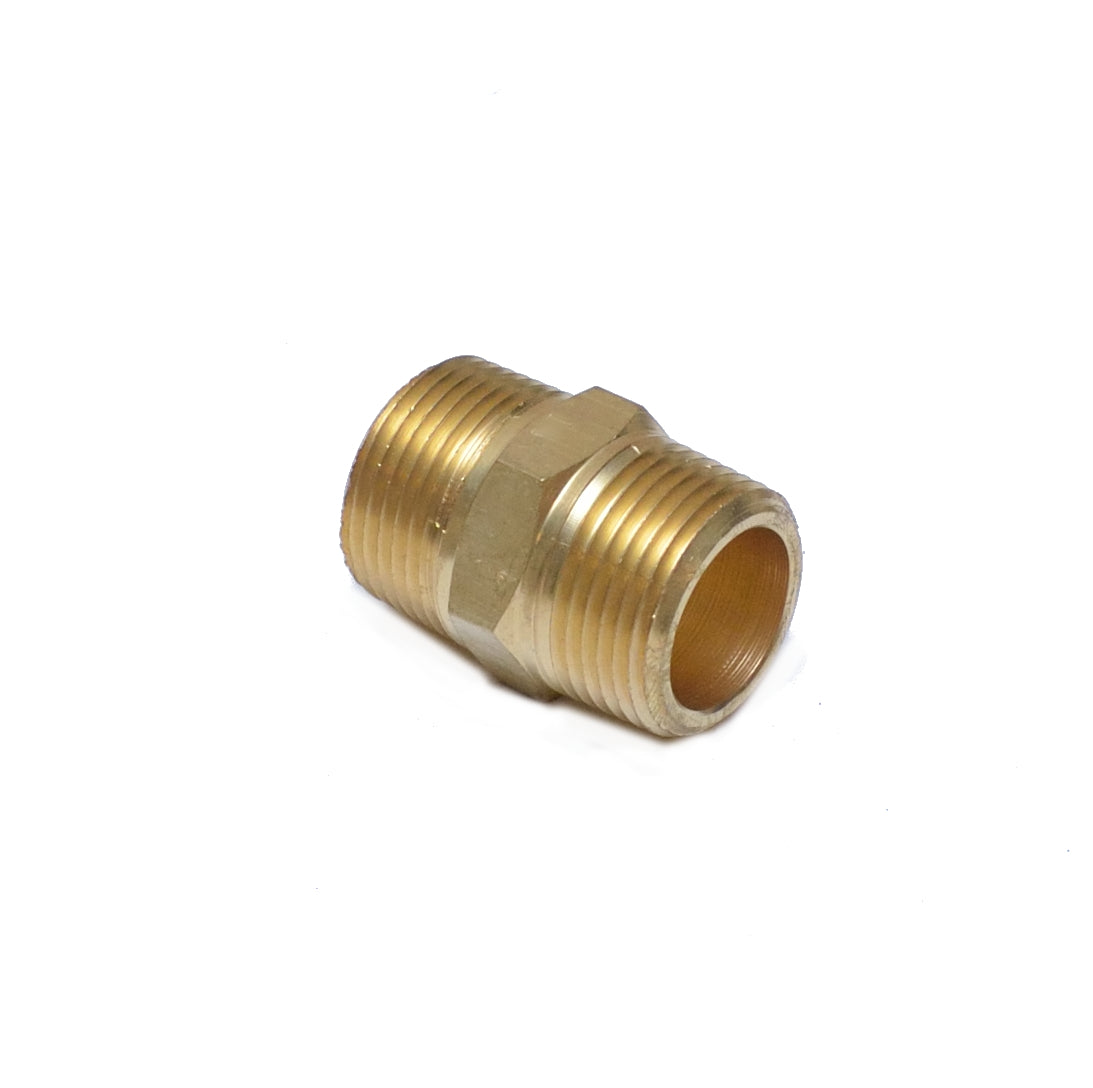 Hex Nipple Brass 3/4 Male Npt Pipe Fitting Equal Air Fuel Oil Gas Water FasParts