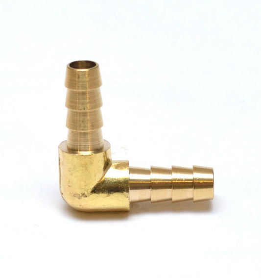 5/16" Hose ID Barb 90 Degree Elbow L Union Brass Fitting for Water Oil and Gas