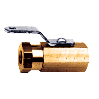 FASPARTS Miniature Ball Valve 1/8" Female NPT 600 PSI Brass High Pressure / Extreme Temperature