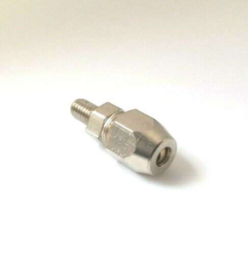 4mm OD x M5 Male Steel Stainless Straight Oiler Lubrication Coolant Fitting WOG